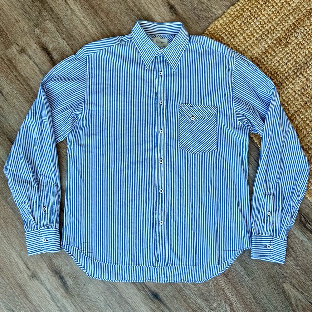 EUC Billy Reid Striped Button Down